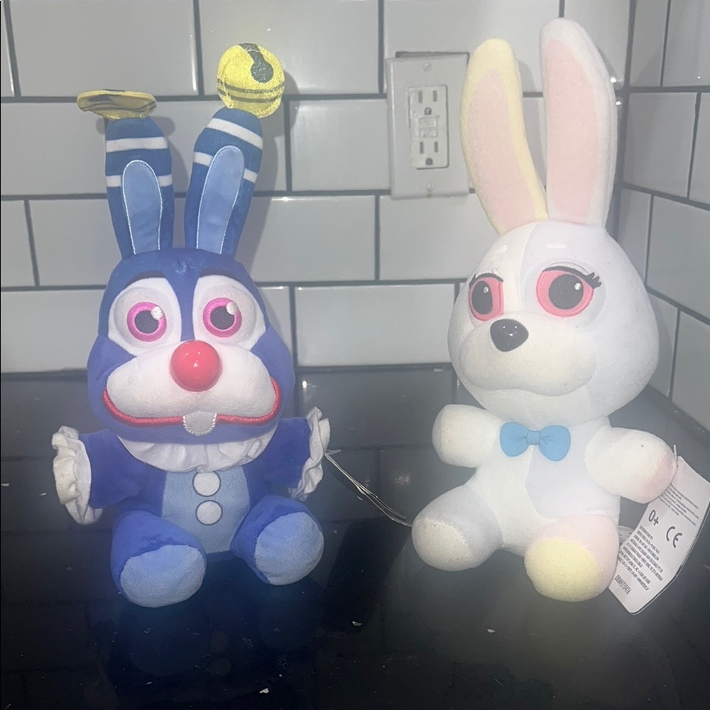 Blue and White Bunny Plush Toy Set - Five Nights at Freddy’s